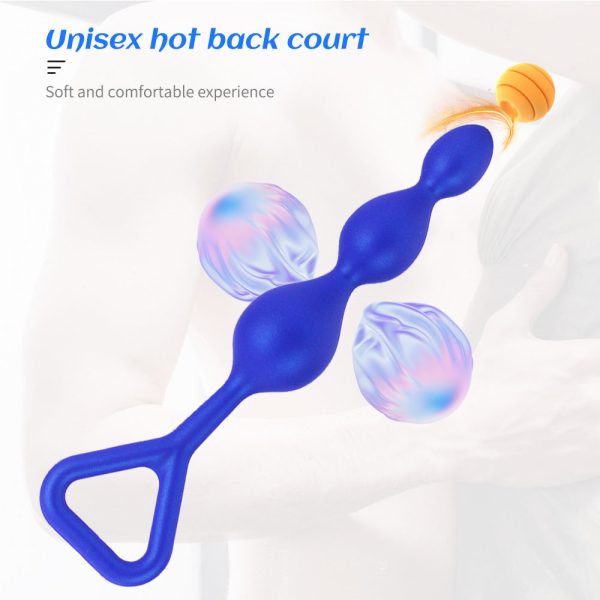 Silicone Beaded Anal Plug Set - Graduated Stimulation for Beginners & Experts - Image 3