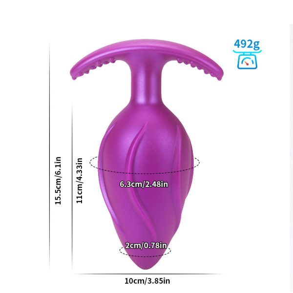 Premium Metal Anal Plug with Rolling Beads - Dual Stimulation Butt Plug for Couples - Image 6