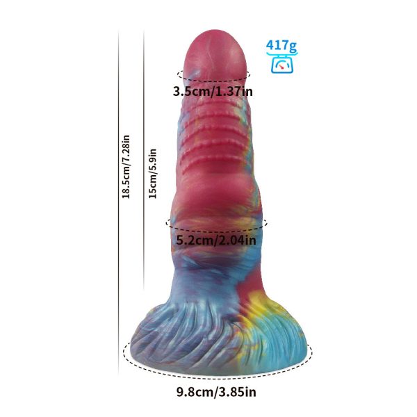 Luminous Alien Dildo - Giant Flexible Silicone Anal Trainer for Women - Image 9