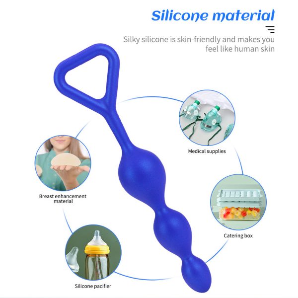 Silicone Beaded Anal Plug Set - Graduated Stimulation for Beginners & Experts - Image 4