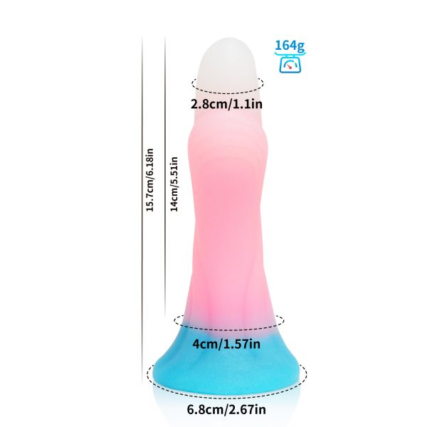 XL Hyper-Realistic Glowing Dildo - Thick Veined Silicone Cock, Jumbo Size Adult Toy for Women & Couples - Image 11