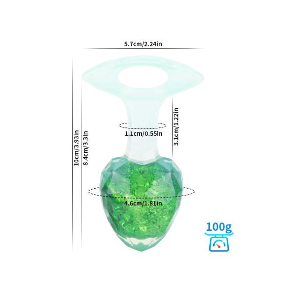 Platinum Silicone Crystal Anal Plug - Image 14