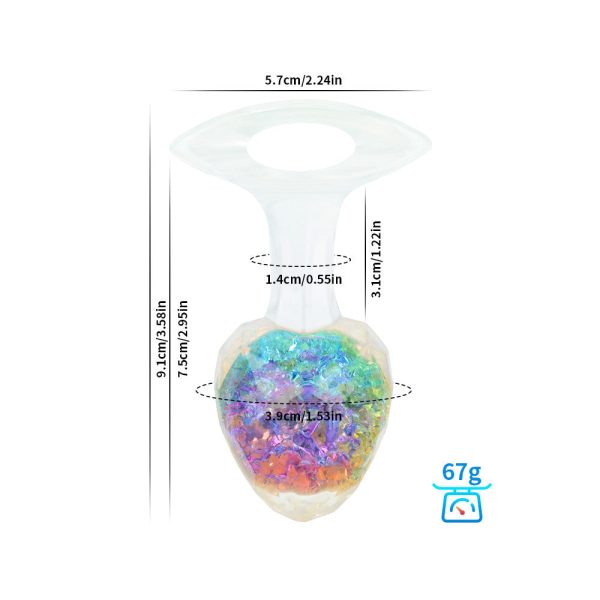 Platinum Silicone Crystal Anal Plug - Image 31