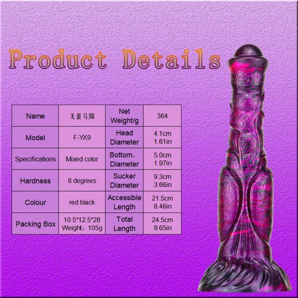 Realistic Multicolor Silicone Dildo - Image 7