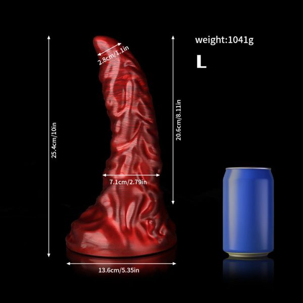 Extra Girthy Fantasy Dildo - Soft Liquid Silicone for Stretching & Fullness - Image 8