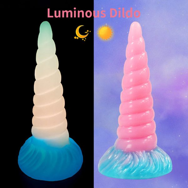 XL Hyper-Realistic Glowing Dildo - Thick Veined Silicone Cock, Jumbo Size Adult Toy for Women & Couples - Image 3