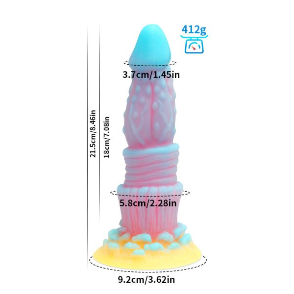 Unisex Thick Silicone Plug - Curved Design for Dual G-Spot & Prostate Stimulation - Image 6