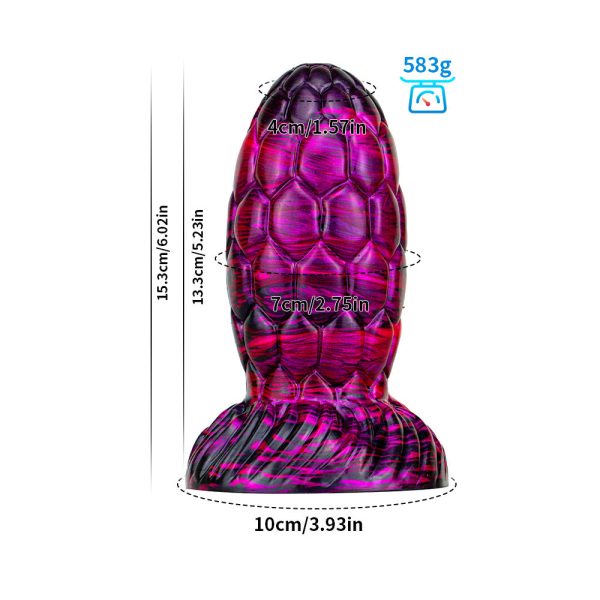 Giant Textured Silicone Massager - Thick, Realistic Design for Deep Stimulation - Image 6