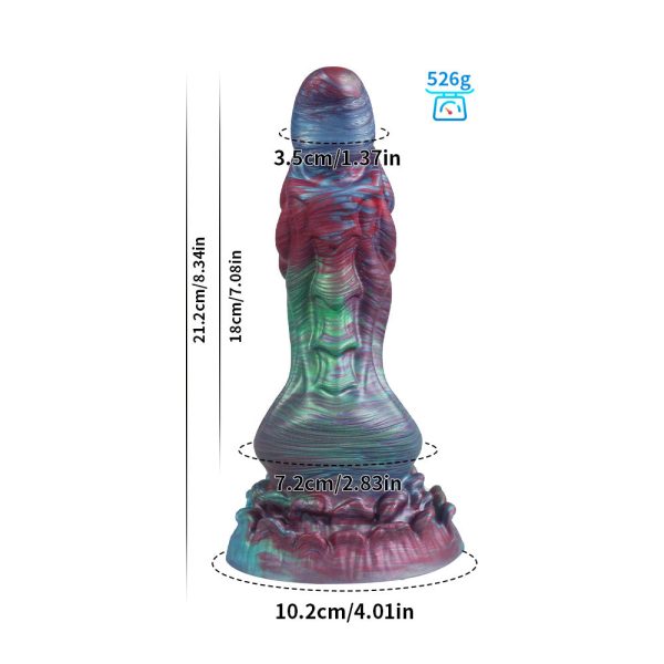 Realistic Multicolor Silicone Dildo - Image 9