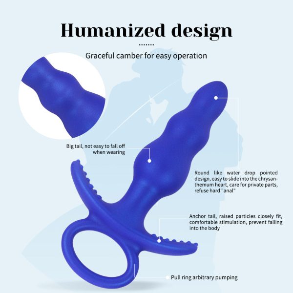 Anal Beads Pleasure Toy - Stretching Training Beaded Butt Plug for Women & Couples - Image 3