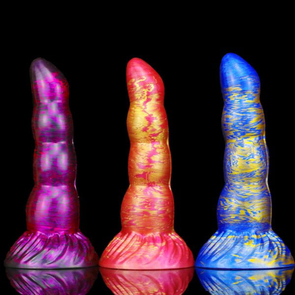 Ultra-Soft Fantasy Silicone Dildo - Handheld Realistic Pleasure Toy with Suction Cup Base