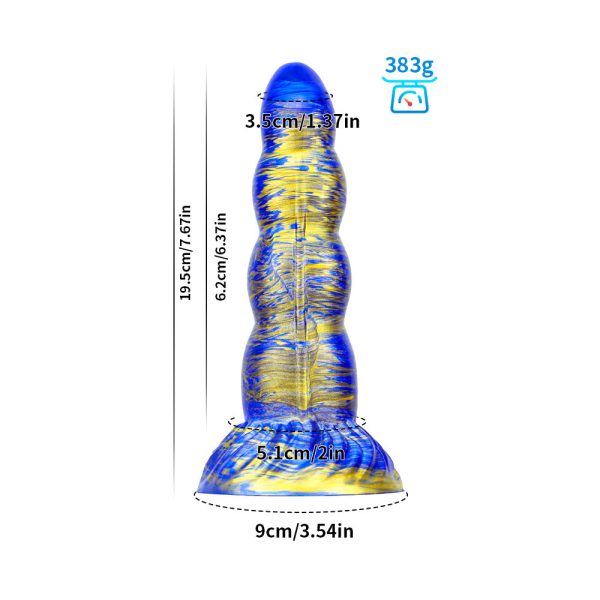 Ultra-Soft Fantasy Silicone Dildo - Handheld Realistic Pleasure Toy with Suction Cup Base - Image 8