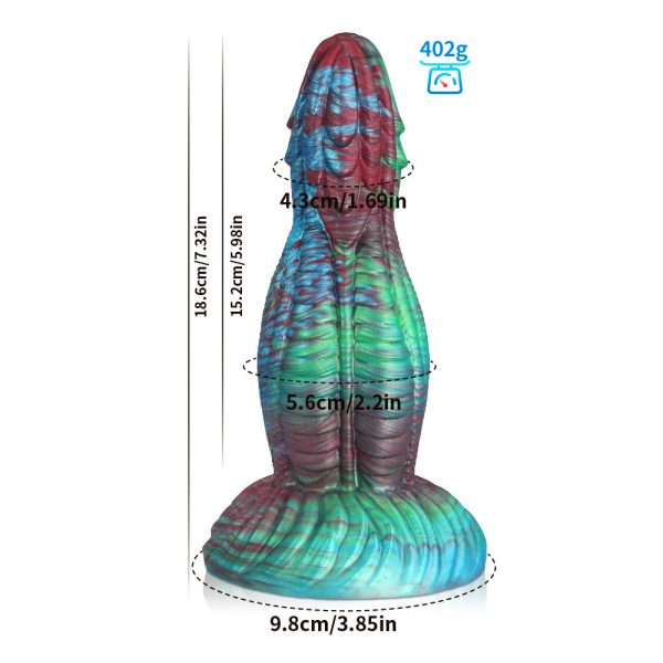 Luminous Alien Dildo - Giant Flexible Silicone Anal Trainer for Women - Image 10