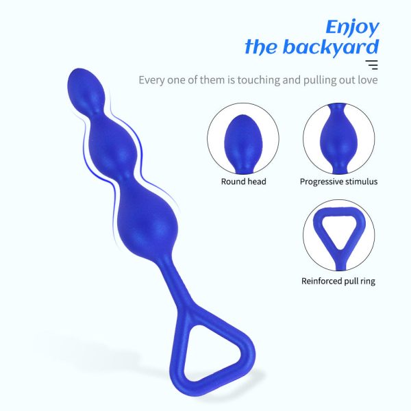 Silicone Beaded Anal Plug Set - Graduated Stimulation for Beginners & Experts - Image 2