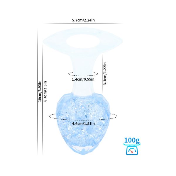 Platinum Silicone Crystal Anal Plug - Image 11