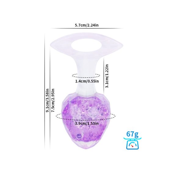 Platinum Silicone Crystal Anal Plug - Image 7