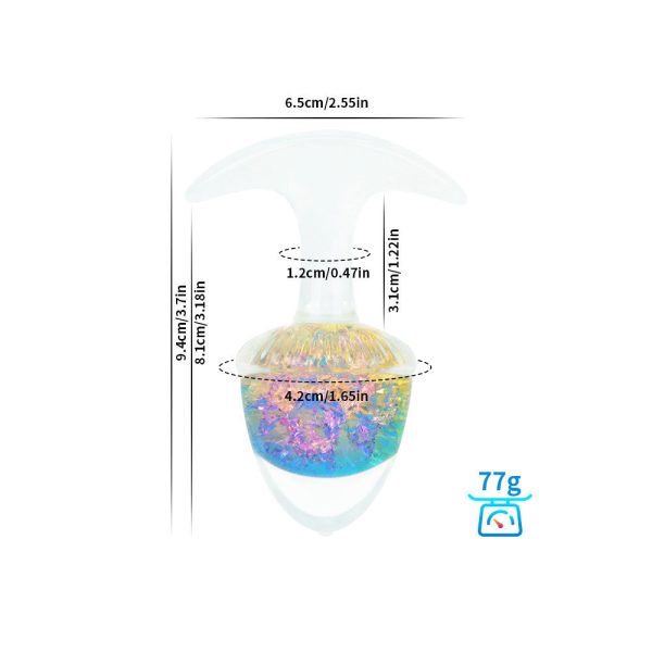 Liquid Silicone Crystal Butt Plug - Image 7