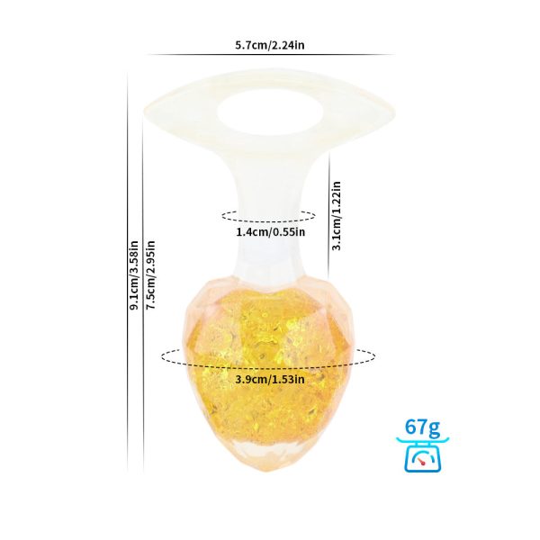 Platinum Silicone Crystal Anal Plug - Image 19
