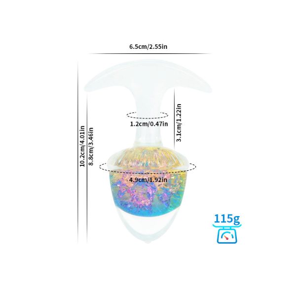 Liquid Silicone Crystal Butt Plug - Image 8