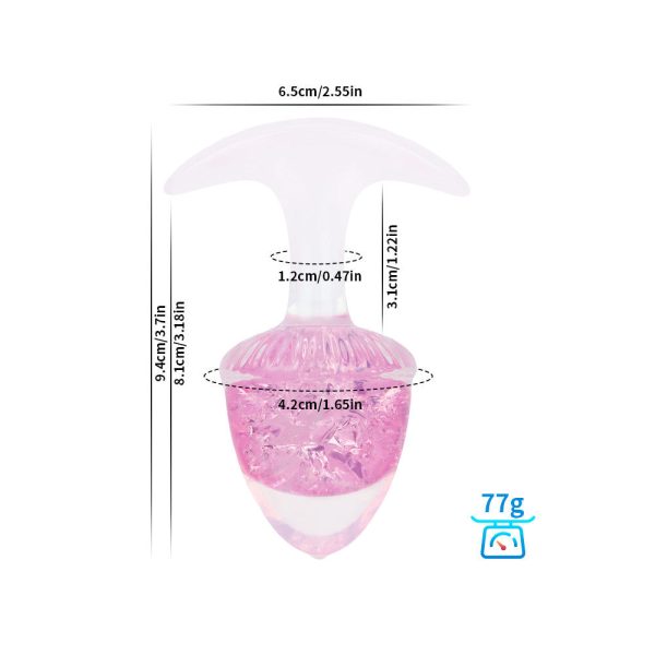 Liquid Silicone Crystal Butt Plug - Image 13