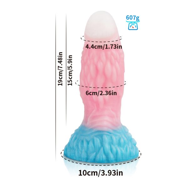 XL Hyper-Realistic Glowing Dildo - Thick Veined Silicone Cock, Jumbo Size Adult Toy for Women & Couples - Image 9