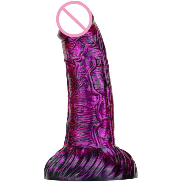 Multicolor Liquid Silicone Dildo - Image 5