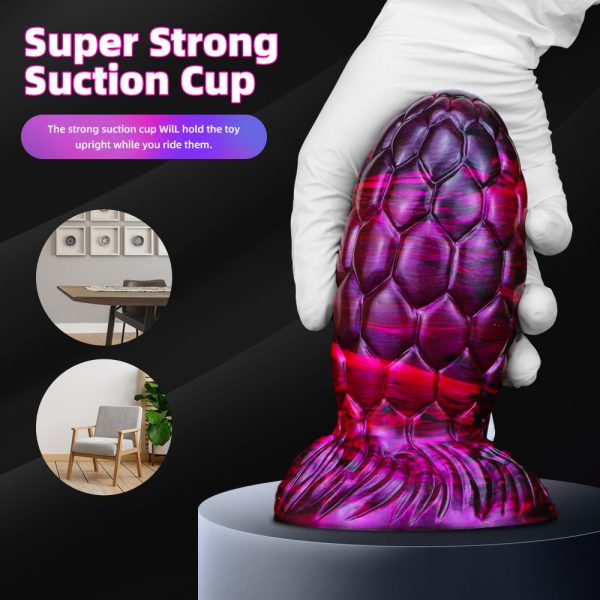 Giant Textured Silicone Massager - Thick, Realistic Design for Deep Stimulation - Image 3