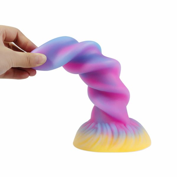 Fluorescent Spiral Fantasy Dildo - Image 3