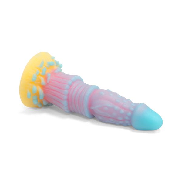 Glowing Multicolor Silicone Dildo - Image 4