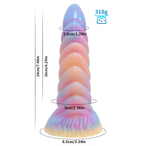 Viper Textured Silicone Plug - Unique Reptilian Pattern Anal Stimulator - Image 8