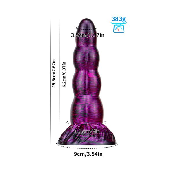 Ultra-Soft Fantasy Silicone Dildo - Handheld Realistic Pleasure Toy with Suction Cup Base - Image 6
