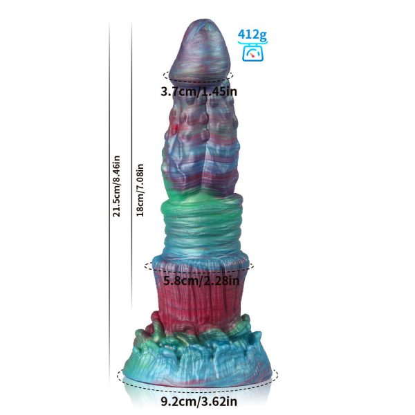 Realistic Multicolor Silicone Dildo - Image 5