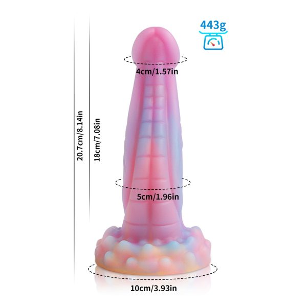 Fluorescent Animal-Shaped Dildo - Lifelike Equine Penis with Suction Cup - Image 6