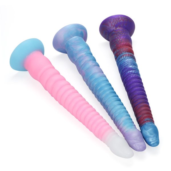 Multi-Use Glowing Tentacle Toy - Flexible Silicone Dildo for Deep Penetration & BDSM Play - Image 3