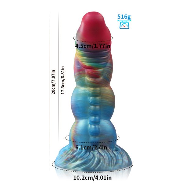 Luminous Alien Dildo - Giant Flexible Silicone Anal Trainer for Women - Image 8