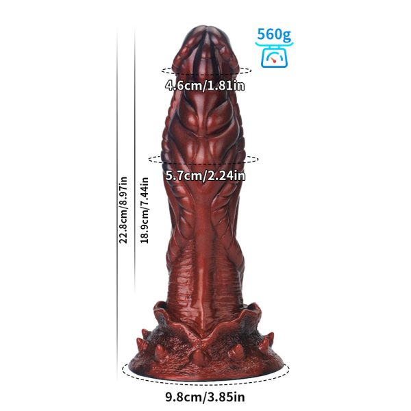 Extra-Soft Alien Dildo with Suction Base - Fantasy Silicone Anal Plug - Image 7