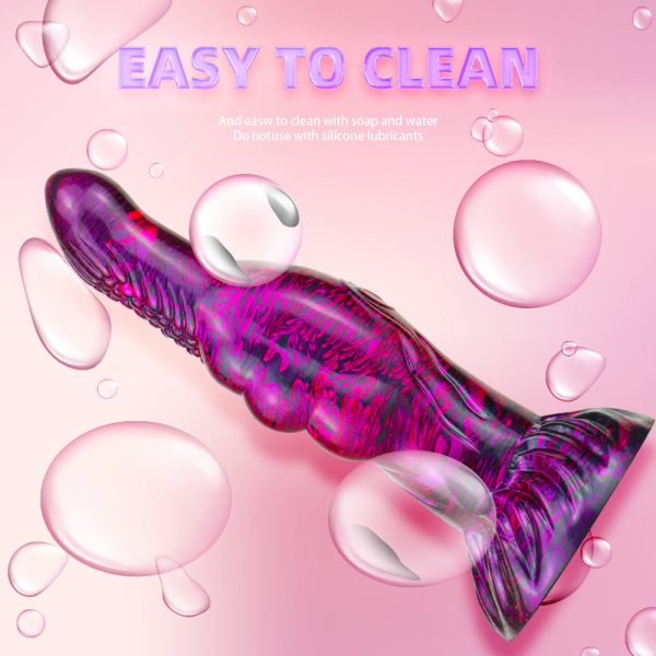 Ombre Dual-Layer Liquid Silicone Dildo - Extra Large Fantasy Design for Women - Image 4