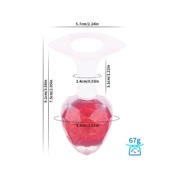 Platinum Silicone Crystal Anal Plug - Image 22