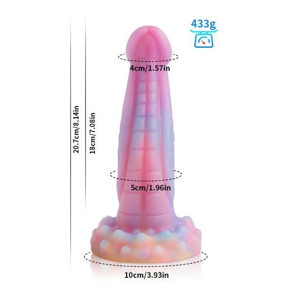 Viper Textured Silicone Plug - Unique Reptilian Pattern Anal Stimulator - Image 7