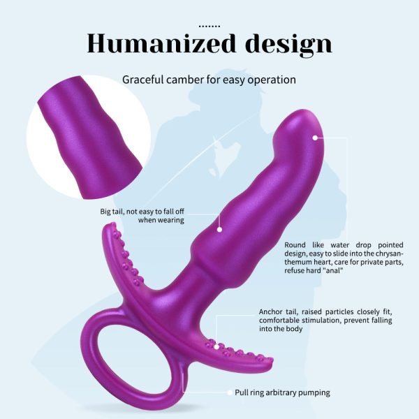 First Time Anal Plug - Smooth Silicone Starter Toy for Women with Comfortable T-Base - Image 3