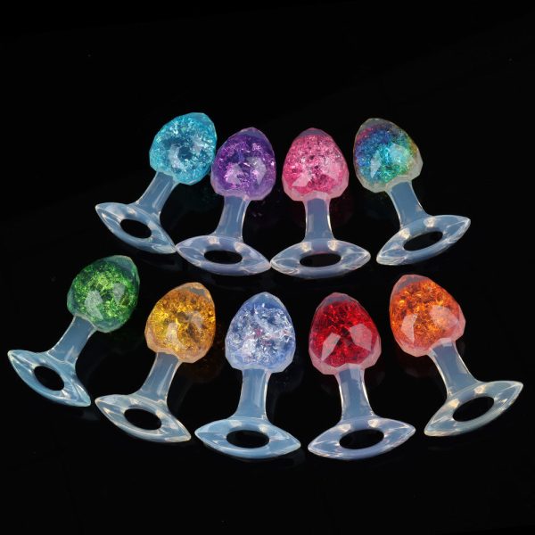 Platinum Silicone Crystal Anal Plug - Image 4