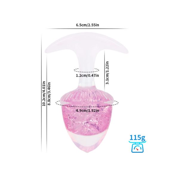 Liquid Silicone Crystal Butt Plug - Image 14