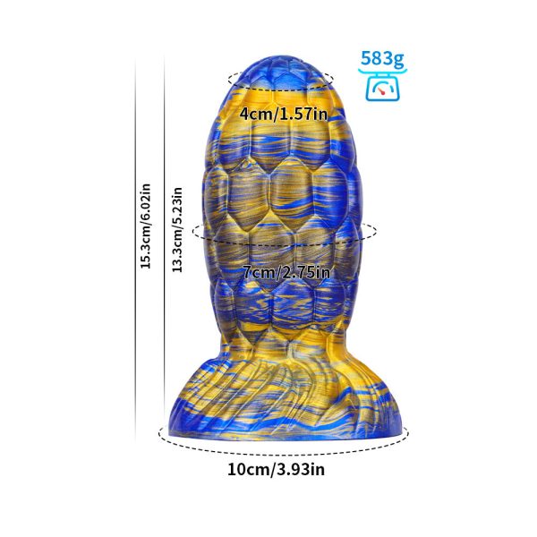 Giant Textured Silicone Massager - Thick, Realistic Design for Deep Stimulation - Image 8