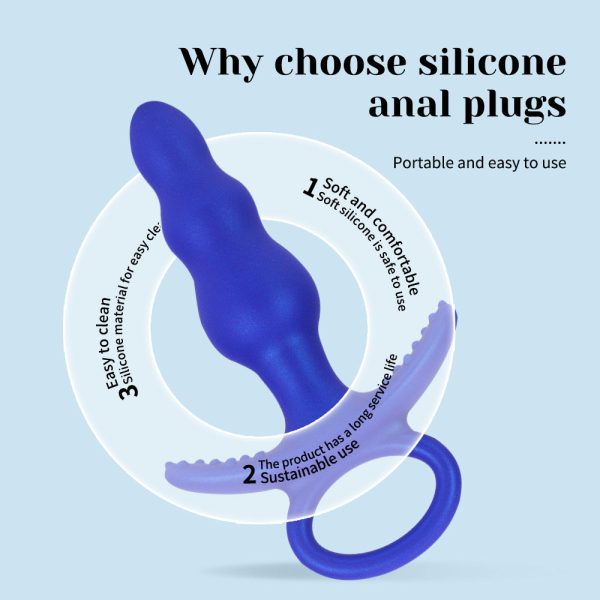Anal Beads Pleasure Toy - Stretching Training Beaded Butt Plug for Women & Couples - Image 2