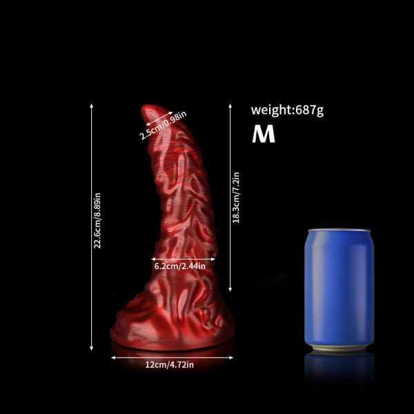 Extra Girthy Fantasy Dildo - Soft Liquid Silicone for Stretching & Fullness - Image 7