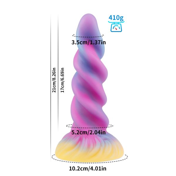 Men's Glowing Fantasy Anal Plug - Soft Silicone Alien Butt Plug with Tapered Tip for Easy Insertion - Image 7