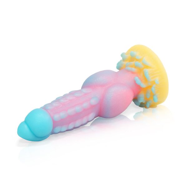 Fantasy Glow Dildo with Anal Plug - Image 4