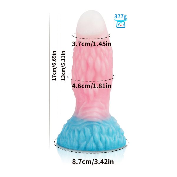XL Hyper-Realistic Glowing Dildo - Thick Veined Silicone Cock, Jumbo Size Adult Toy for Women & Couples - Image 8