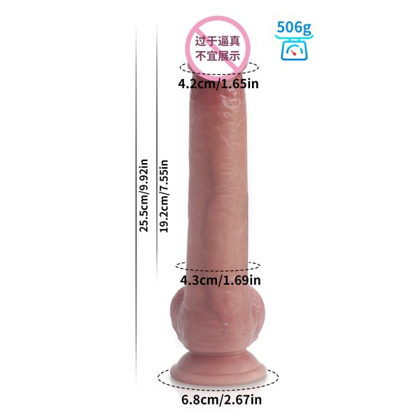 Ultra-Realistic Liquid Silicone Dildo - Extra Soft & Flexible Design for Women - Image 9