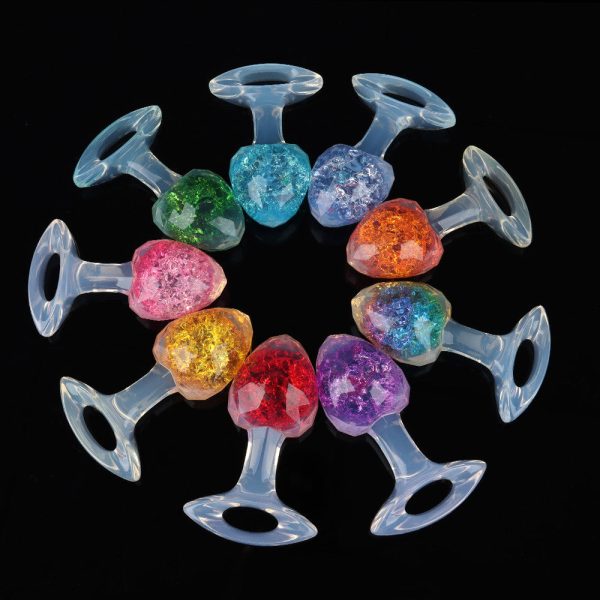 Platinum Silicone Crystal Anal Plug - Image 2